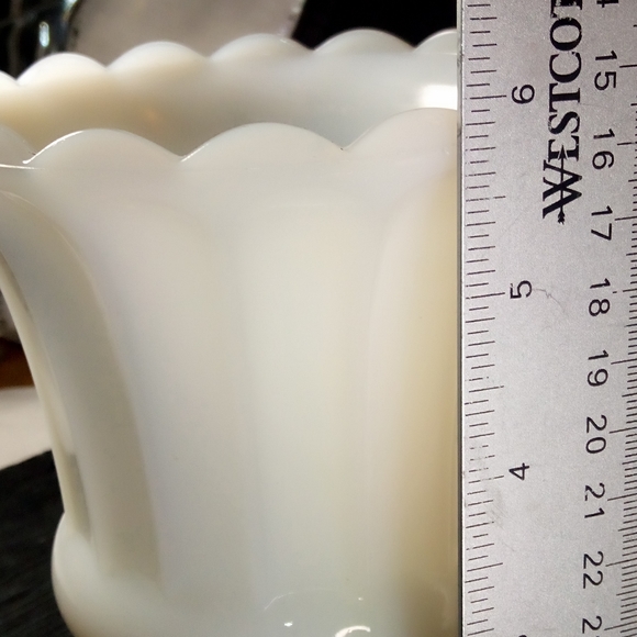 Rare Vintage Milk Glass Oil Lamp Group - Picture 3 of 12